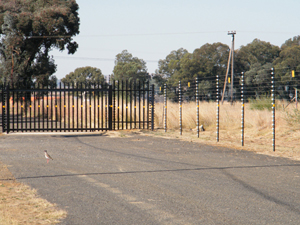 Palisade sliding gate